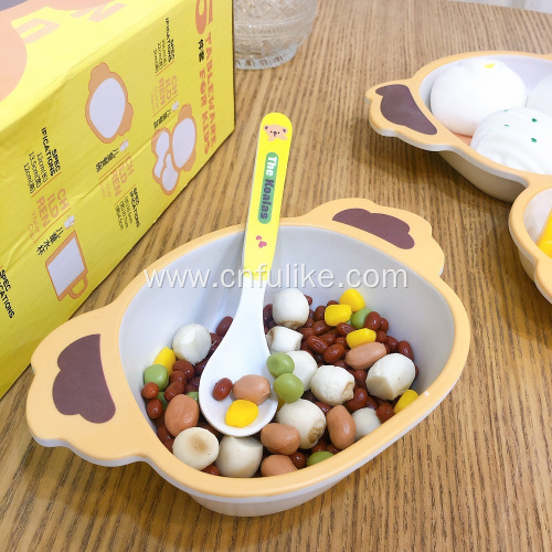 5 Piece Cute Bamboo Koala Dinnerware Set